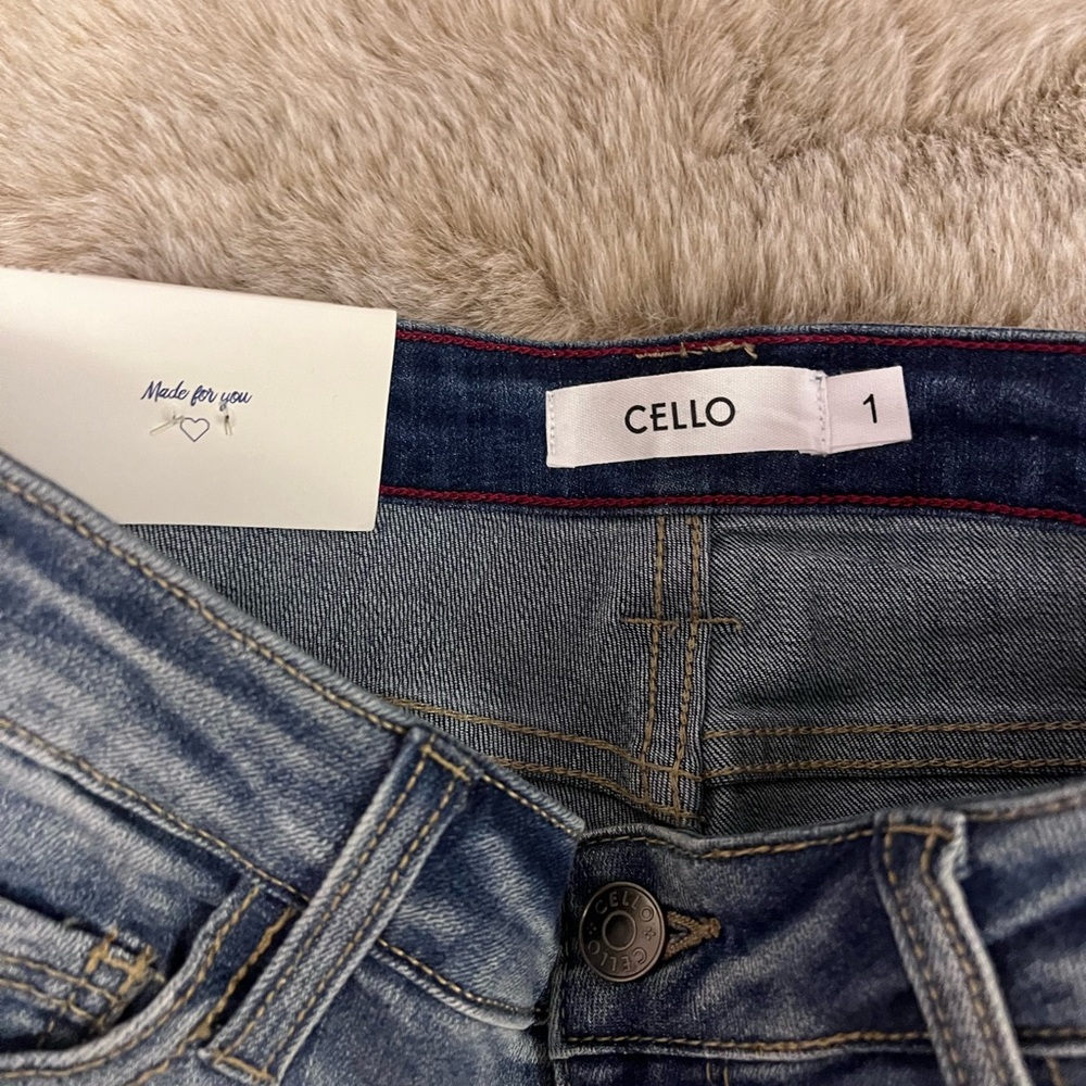 Custom Distressed Blue Jeans - Picture 2 of 3